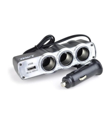 Автомобільний трійник у прикурювач + USB WF-0120 оптом, TV Shop , 1,80 $