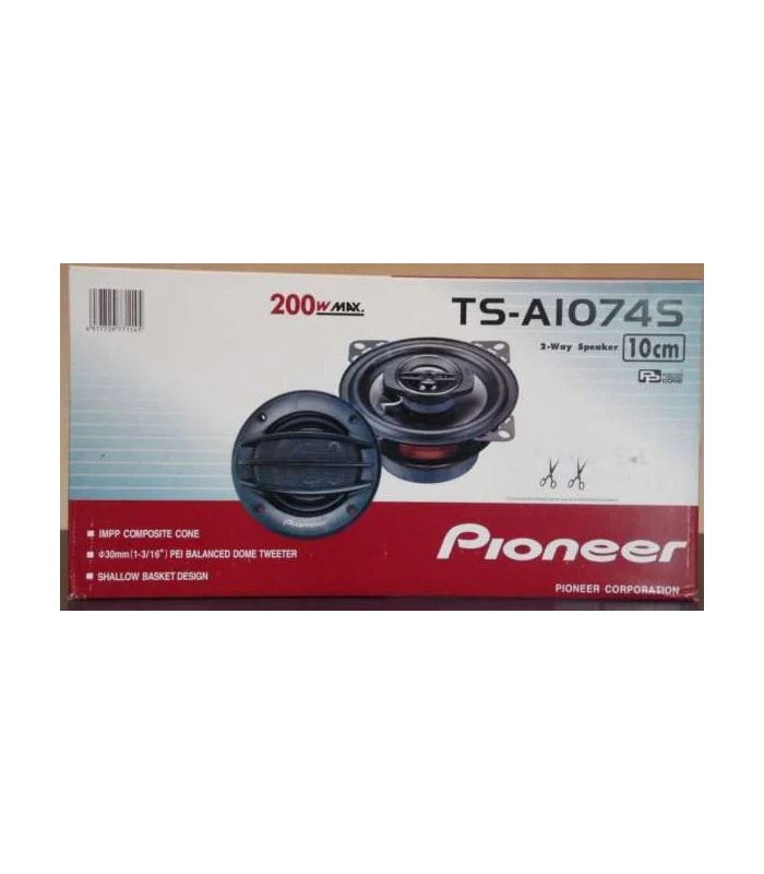 Автомобільні колонки Pioneer + TS-A1074S 200W 4"/10cm купити