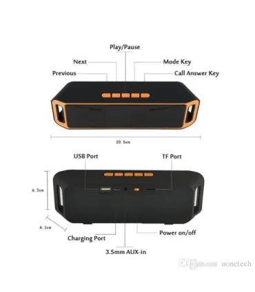 Портативна MP3 колонка UKC MegaBass SC-208 оптом, UKC , 4,80 $