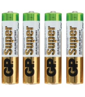 Батарейки GP Super LR03 (AAA) ALKALINE 40 шт оптом, GP Super , 0,22 $