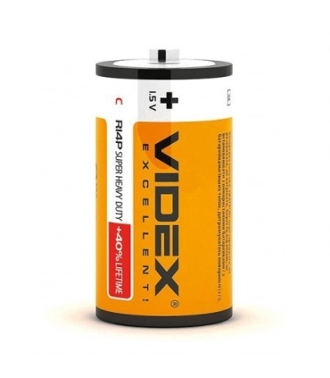 Сольові батарейки циліндри VIDEX R14 (C) оптом, Videx , 0,35 $