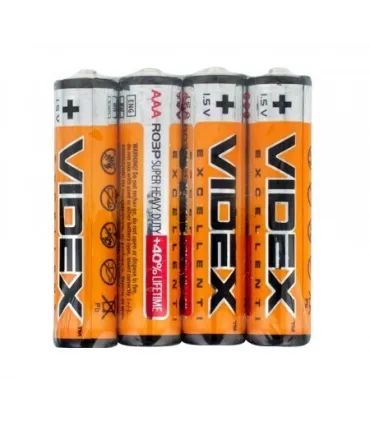 Солевые минипальчиковые батарейки VIDEX R03 (AAA) оптом, Videx , 0,13 $