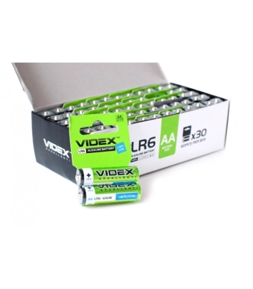 Лучкові пальчикові батареї VIDEX LR6 (AA) ALKALINE оптом, Videx , 0,25 $