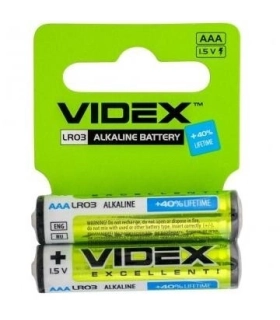 Мініпальчикові лужні батареї VIDEX LR03 AAA ALKALINE оптом, Videx , 0,25 $