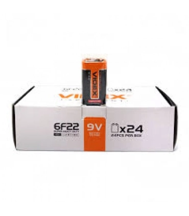 Сольові батарейки КРОНА 9V VIDEX 6F22 оптом, Videx , 0,32 $