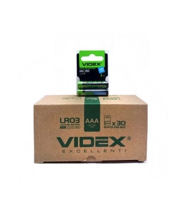 Лужні батареї КРОНИ VIDEX ALKALINE 6LR61 оптом, Videx , 1,30 $