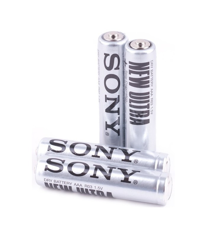 Солевые миниальчиковые батарейки SONY R03 (AAA) 48шт купить