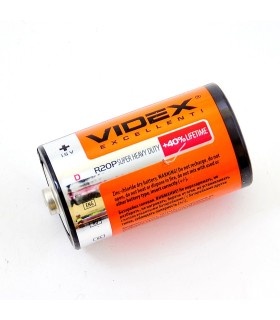 Солевые батарейки бочонки VIDEX R20 (D) купить оптом Одесса 7 км