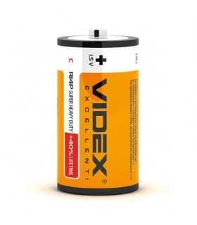 Сольові батарейки циліндри VIDEX R14 (C) купити оптом Одеса