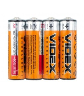 Сольові пальчикові батареї VIDEX R6 (AA) купити оптом Одеса