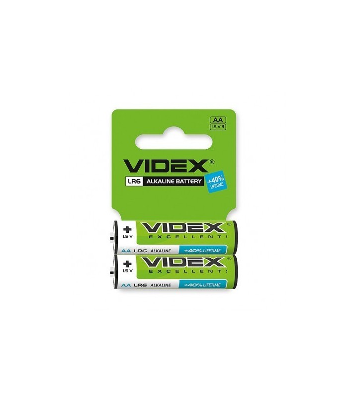 Лужні пальчикові батареї VIDEX LR6 (AA) ALKALINE купити