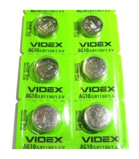 Щелочные батарейки таблетки VIDEX AG10 (LR1130) купить оптом
