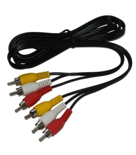 Аудіо кабель 3 x RCA - 3 x RCA 1.5 метри оптом,  , 0,85 $