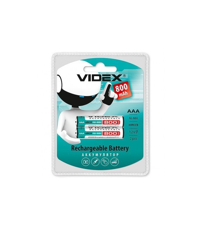 Аккумуляторные батарейки Videx HR03 AAA 800 mah купить оптом