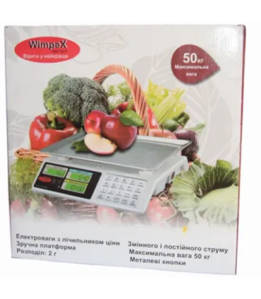 Электронные весы торговые 50 Кг WIMPEX WX-5003 оптом, WimpeX , 18,00 $