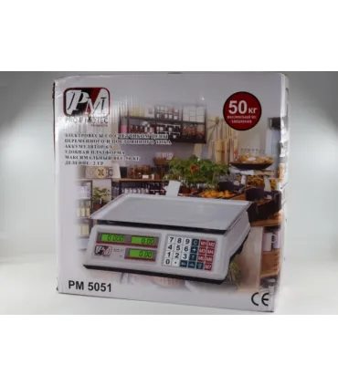 Електронні ваги з лічильником ціни на 50 Кг Promotec PM-5051 оптом, Promotec , 16,00 $