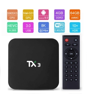 Смарт Тв приставка TV Box TX3 mini 4/64Gb Android 9.0 оптом, TV Shop , 28,00 $