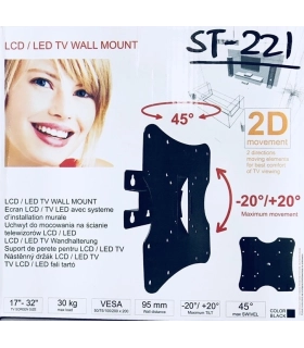 Кронштейни для LCD Led TV ST-221 на діагональ 17-32 дюйми оптом, Brateck , 9,00 $