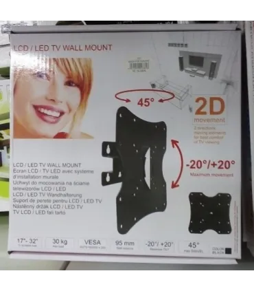 Кронштейны для LCD Led TV ST-221 на диагональ 17-32 дюйма оптом, Brateck , 9,00 $