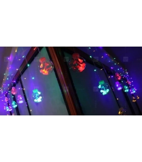 Гірлянда штора 400 LED Mix 20 кульок 8 см, ширина 6m RD-9012 оптом, TV Shop , 15,60 $