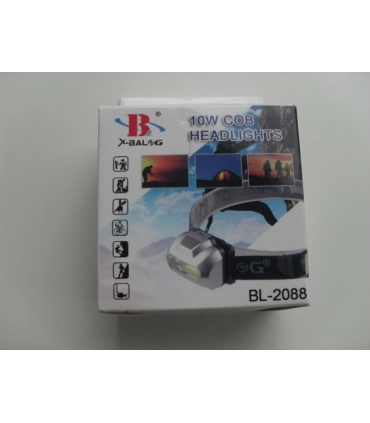 Ліхтар налобний світлодіодний X-BALOG BL-2088 COB оптом, X-BALOG , 1,50 $
