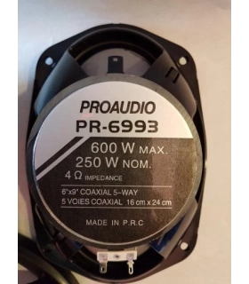 Автомобильные акустические колонки Proaudio PR-6993 600W оптом, PROAUDIO , 17,00 $