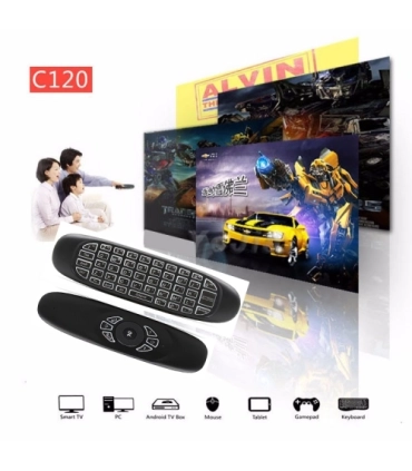 Аэромышь гироскопная для Smart TV FLY Air Mouse C120L с подсветкой оптом, TV Shop , 5,20 $