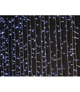 Гірлянда водоспад штора білий 240 LED 2х2 метри із заглушкою CRT-010W оптом, TV Shop , 7,50 $