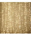 Гирлянда штора тепло белая 240 LED 2х2 метра
