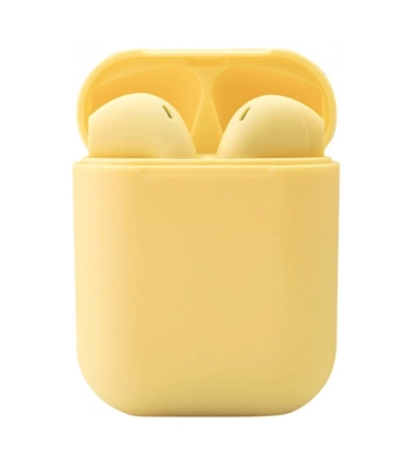 Бездротові Bluetooth навушники i12 TWS yellow з боксом оптом, Cope , 5,00 $