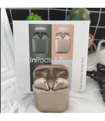 Бездротові Bluetooth навушники з боксом inPods i12 tws Pro золоті оптом, Cope , 6,00 $