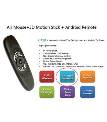 Аеромиш гіроскопний для Smart TV FLY Air Mouse C120L з