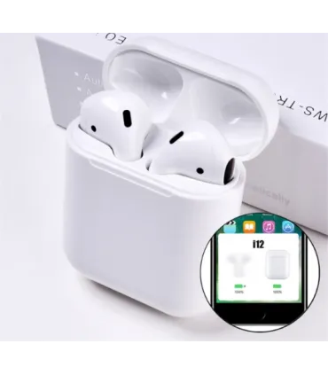 Беспроводные Bluetooth наушники i12 TWS с боксом Белые оптом, Cope , 4,50 $
