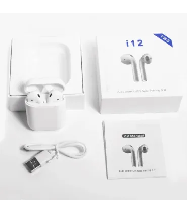 Беспроводные Bluetooth наушники i12 TWS с боксом Белые оптом, Cope , 4,50 $