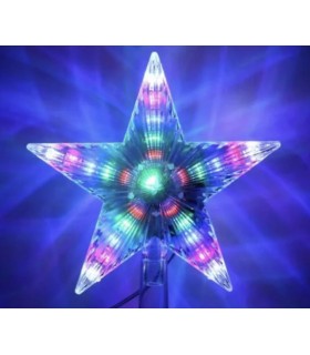 Звезда на ёлку RGB мультицвет микс 18*15 см купить оптом Одесса