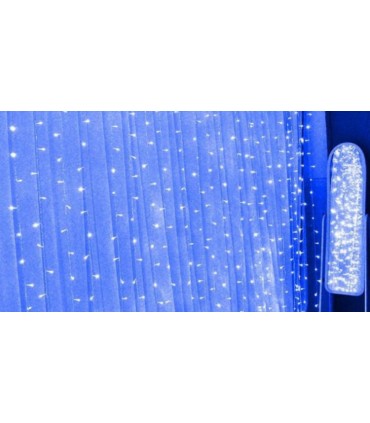Гирлянда штора 240 LED 2х2 метра синяя купить оптом Одесса 7 км