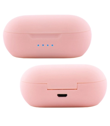 Беспроводные наушники капельки Touch Two TWS-08 с боксом розовые оптом, Cope , 8,50 $