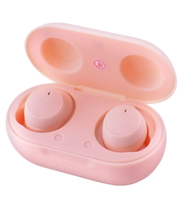 Беспроводные наушники капельки Touch Two TWS-08 с боксом розовые оптом, Cope , 8,50 $