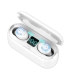 Bluetooth наушники беспроводные TWS F9 капельки с кейсом white оптом, Cope , 9,00 $