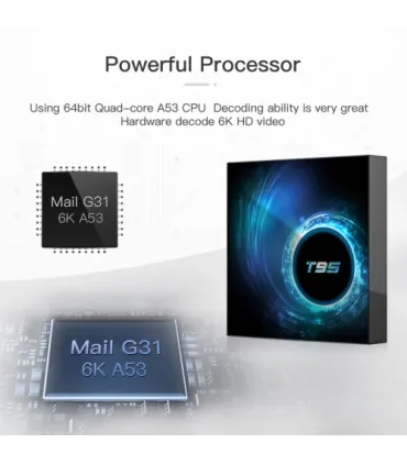 Смарт приставка TV box T95 4/64Gb Android 10.0 оптом, TV Shop , 37,00 $