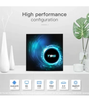 Смарт приставка TV box T95 4/64Gb Android 10.0 оптом, TV Shop , 37,00 $