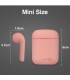 Рожеві бездротові Bluetooth навушники i7 TWS mini з кейсом