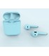 Блакитні бездротові Bluetooth навушники i7 TWS mini з кейсом