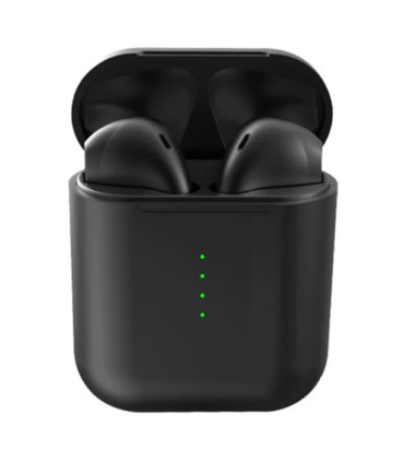 Чорні бездротові Bluetooth навушники i100 з кейсом купити