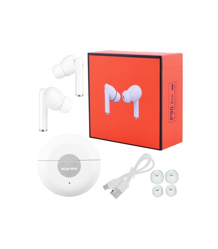 Бездротові навушники Moin Max P90 Pro з боксом white купити