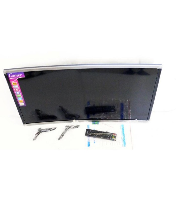 Изогнутый смарт телевизор COMER 39" дюйма LCD Led TV curved