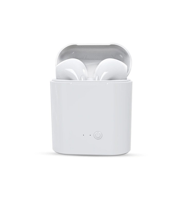 Білі Bluetooth бездротові навушники i7 TWS mini з кейсом
