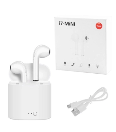 Білі Bluetooth бездротові навушники i7 TWS mini з кейсом оптом, Cope , 3,30 $