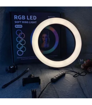 Цветная кольцевая лампа 26 см RGB MJ-26 оптом, TV Shop , 7,80 $