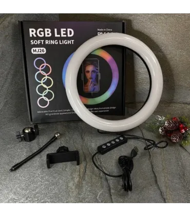 Цветная кольцевая лампа 26 см RGB MJ-26 оптом, TV Shop , 7,80 $